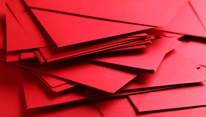 Stack of red envelopes