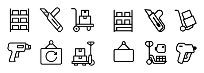 Minimalist Supermarket Icons