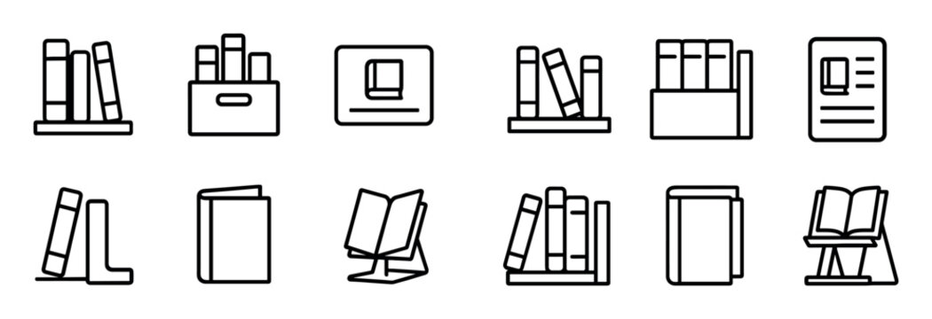 Minimalist Book Icons