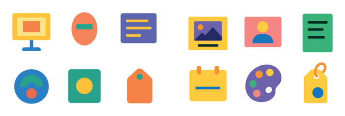 Colorful Icon Grid