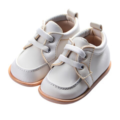 Infants White Leather Shoes