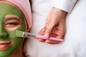 Relaxing Spa Facial with Green Clay Mask Application