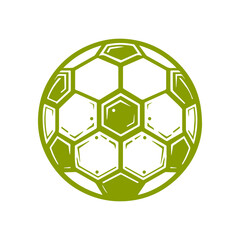 Fototapeta premium Vibrant Colored Football Icon SVG – Dynamic Sport Ball Vector in Bold Hues for Sports Apps, Team Logos, and Athletic Branding Designs – High-Quality Editable Graphic