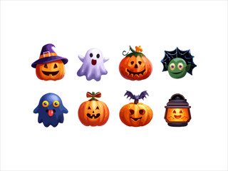 Happy halloween icon illustration vector