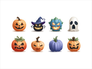 Happy halloween icon illustration vector
