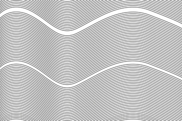 Fototapeta premium black and white waving line pattern background
