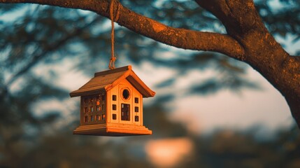 bird house on tree