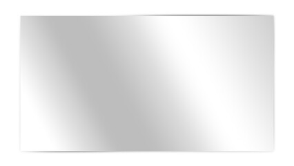 Clear Glass Panel Background, Realistic Transparent Screen. Acrylic Sheet with Light Flares, Glossy Reflection, Plexiglass Effect, 3D Rendering, PNG