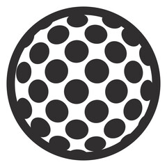 Dot Ball Sillouette Vector Isloated On White Background