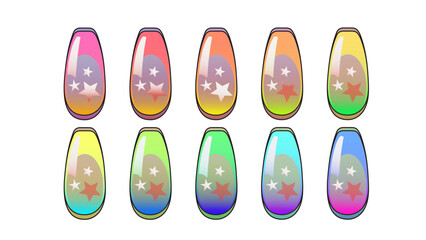 K-pop Starry Nail Art Trends