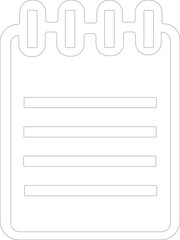 Notepad icon.Note icon in different style vector illustration. Two colored and black note vector icons designed .Writing icon Vector in flat style.Checklist Clipboard Icons. Transparent background.