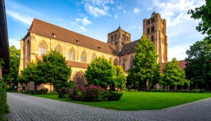Fototapeta premium Ancient European Monastery