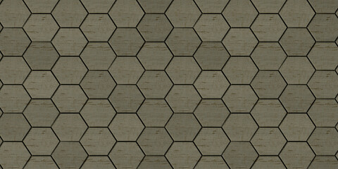 Naklejka premium Cork Honeycomb Debossed Light Fern Texture