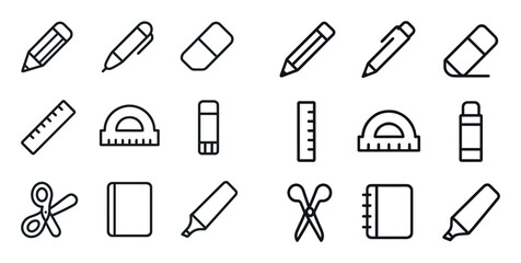 Minimalist School Icons