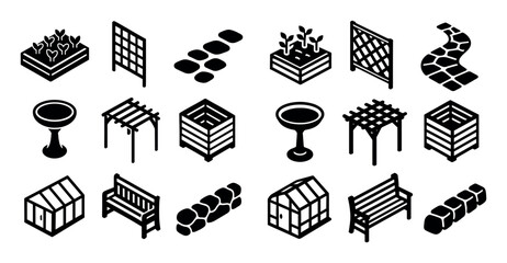 Gardening Icon Grid