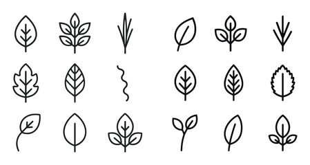 Botanical Icon Grid