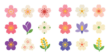 Vibrant Blossom Icon Grid