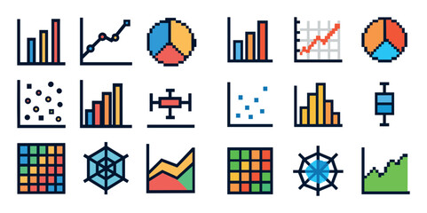 Pixel-Art Analysis Icons