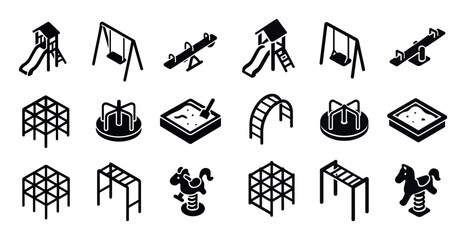 Playground Equipment Icons