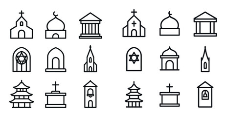 Minimalist Religious Icons