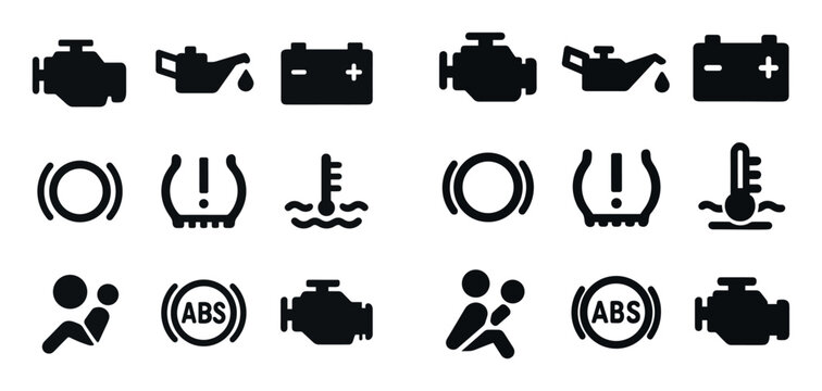 Dashboard Warning Icons