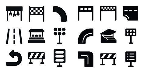 Racing Track Icons