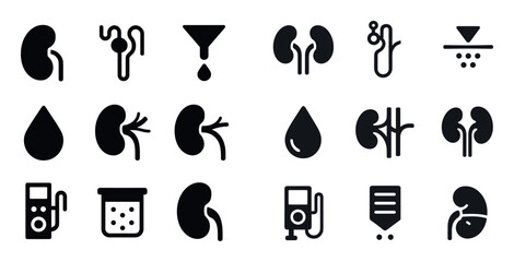 Kidney Icon Set