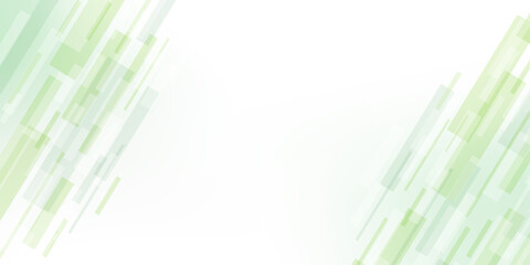 Diagonal green lines abstract vector background with tech and business frame design
