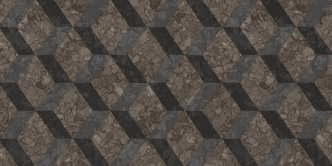 Grey Printed Cork Diamond Texture