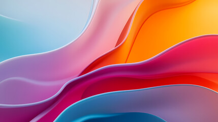 Abstract Colorful Fluid Design