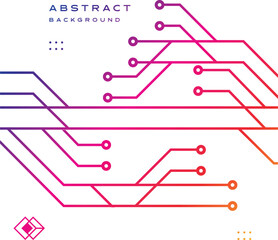 Modern Technology Connection Network Artificial Intelligence Abstract Background