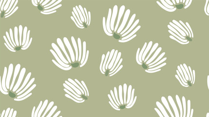 Seamless floral pattern for printing