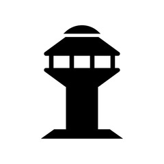 Airport icon. Airport tower icon
