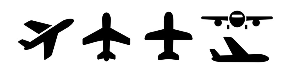 Obraz premium Airplane icon set. Plane icons
