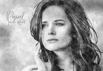 Pencil Illustration Photo Effect