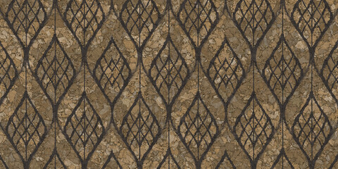 Grey Outline Leaf Cork Texture

