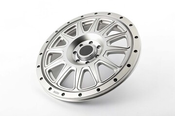 Fototapeta premium Wheel cover cap on white background