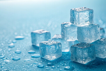 melting ice cubes