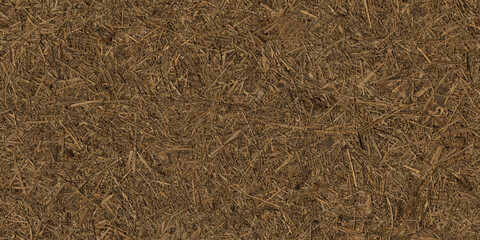 Straw Mulch Organic Texture