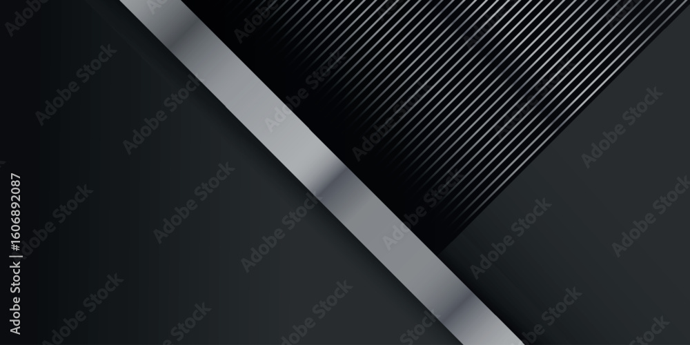 Poster abstract background with overlapping layers and metal line effect decoration. cutout style concept g