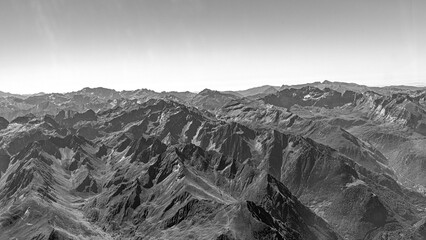 mountain, pyr&eacute;n&eacute;es, france, aerial view, mount, plane view, french pyr&eacute;n&eacute;es, 