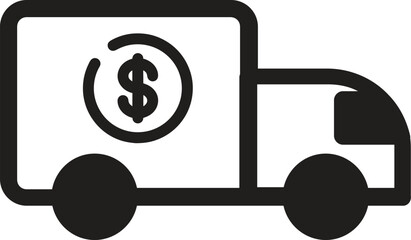 Dollar Icon Cash Coins Money Management Financial Growth Concept Design Vector Illustration