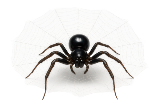 Spider with unique web structure differing from closely related species