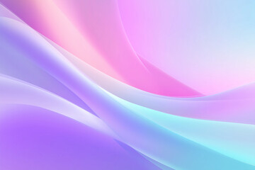 Obraz premium Minimalist soft abstract pastel background with smooth flowing shapes and light gradients in blue, purple, pink tones for modern graphic design, web, branding or presentation use