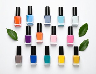 Obraz premium Colorful Nail Polish Collection