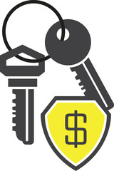 Dollar Icon Cash Coins Money Management Financial Growth Concept Design Vector Illustration