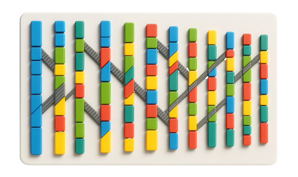 Mouse genome map with visible syntenic blocks and chromosomal rearrangements
