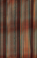 Metal grid on metallic surface, Rio de Janeiro, Brazil