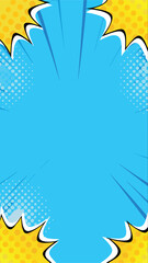 Pop Art Speech Bubble: A dynamic burst of color and energy explodes from a vibrant comic book speech bubble, ready to amplify your message in a visually striking manner.