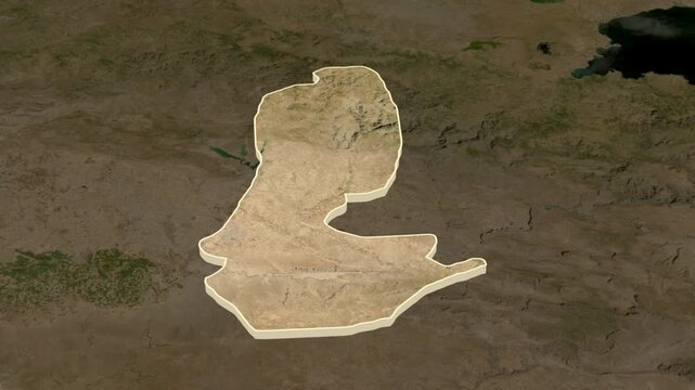 Batman region, Turkiye (Turkey) extruded. 